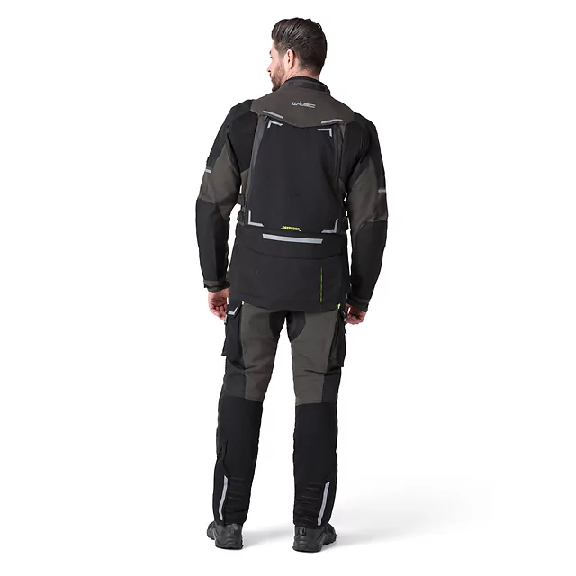 Męska kurtka motocyklowa W-TEC Daimick - Czarno-szary