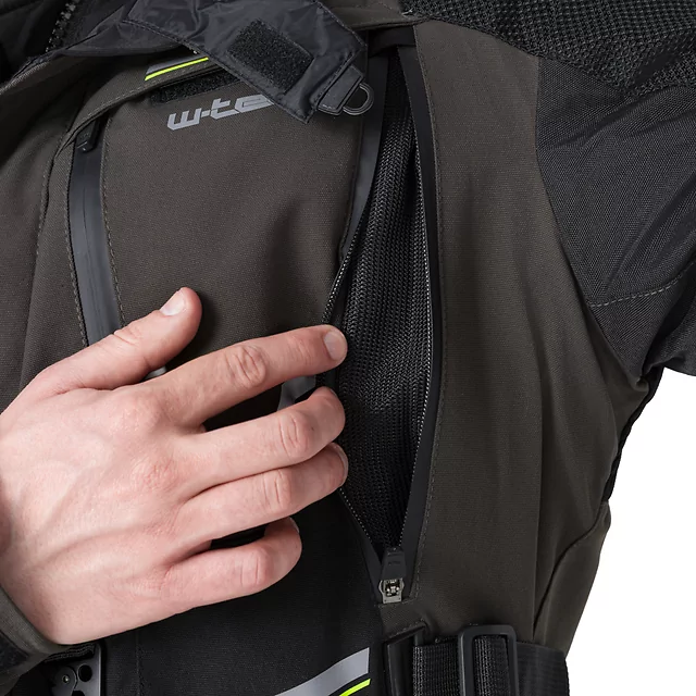 Męska kurtka motocyklowa W-TEC Daimick - Czarno-szary