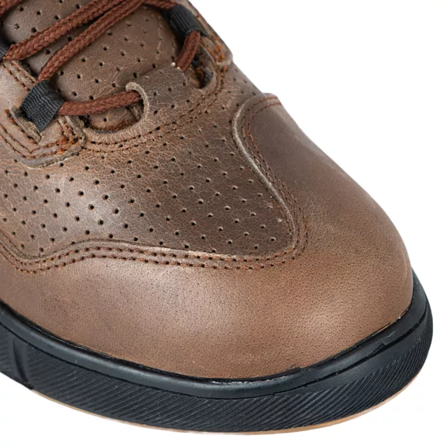 Męskie skórzane buty motocyklowe W-TEC Colton - Brązowy