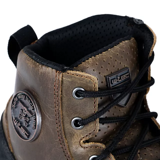 Męskie skórzane buty motocyklowe W-TEC Fred - Brąz śródziemnomorski