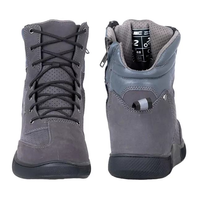 Męskie niskie buty motocyklowe W-TEC Elton - czarno-ciemnoszary