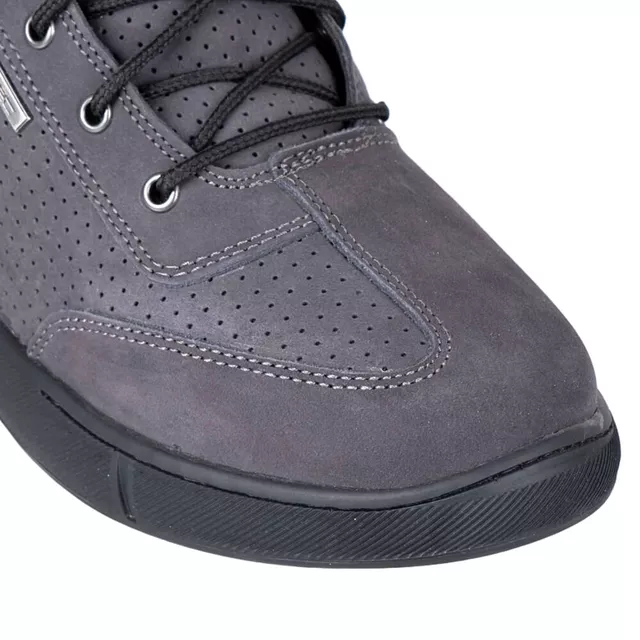 Męskie niskie buty motocyklowe W-TEC Elton - czarno-ciemnoszary