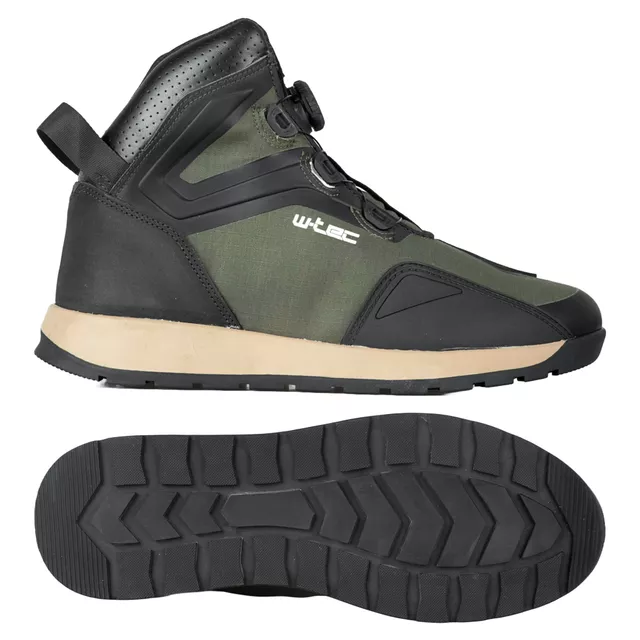 Męskie buty motocyklowe W-TEC Vigger - Oliwkowa zieleń