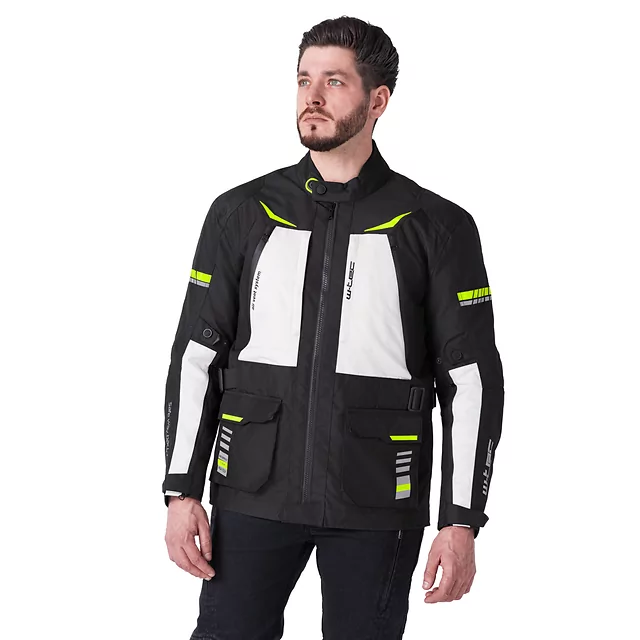 Kurtka motocyklowa W-TEC Warao ∙ wodoodporna ∙ oddychająca ∙ ochraniacze ce ∙ kieszenie wielofunkcyjne ∙ odblaski