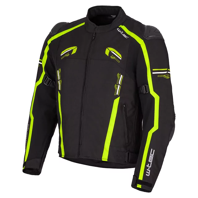 Męska kurtka motocyklowa W-TEC Tonkawo ∙ wypinana podpinka ∙ ochraniacze CE ∙ slidery karbonowe ∙ garb aerodynamiczny ∙ wodoodporna