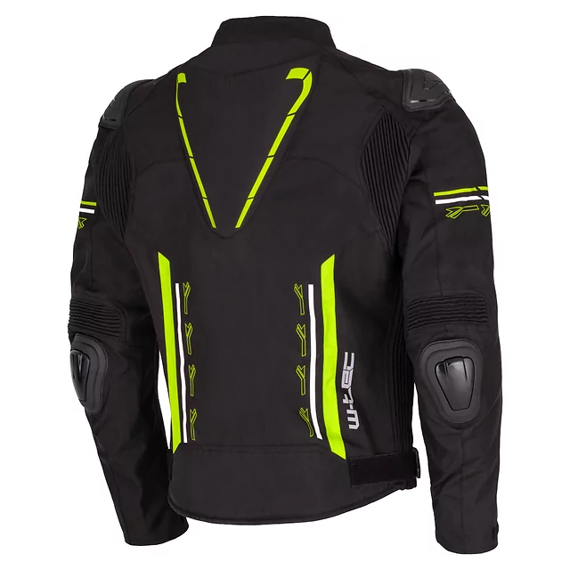 Męska kurtka motocyklowa W-TEC Tonkawo ∙ wypinana podpinka ∙ ochraniacze CE ∙ slidery karbonowe ∙ garb aerodynamiczny ∙ wodoodporna