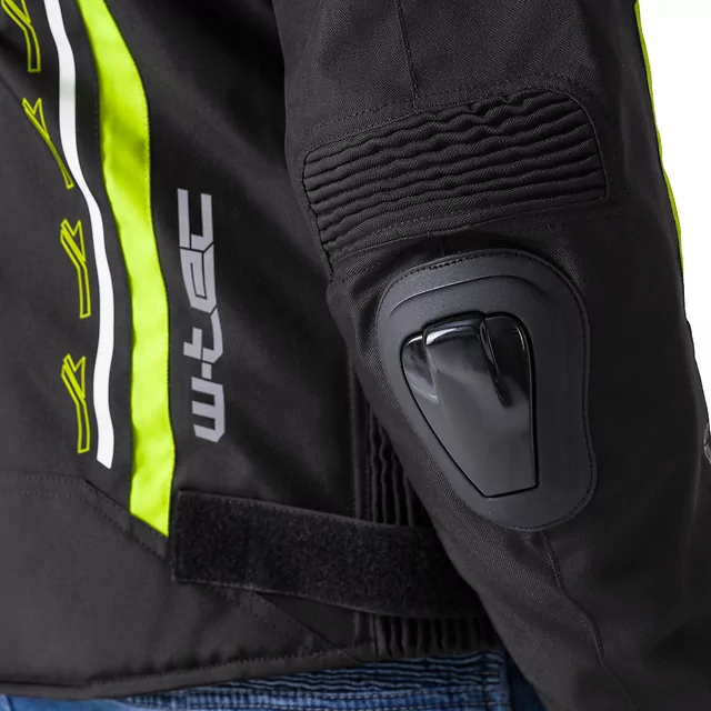 Męska kurtka motocyklowa W-TEC Tonkawo ∙ wypinana podpinka ∙ ochraniacze CE ∙ slidery karbonowe ∙ garb aerodynamiczny ∙ wodoodporna