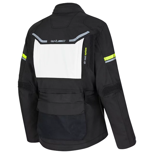 Damska kurtka motocyklowa W-TEC Warao Lady ∙ ochraniacze ce ∙ wentylacja airvent ∙ wypinana podpinka ∙ elementy odblaskowe - Czarny-fluo