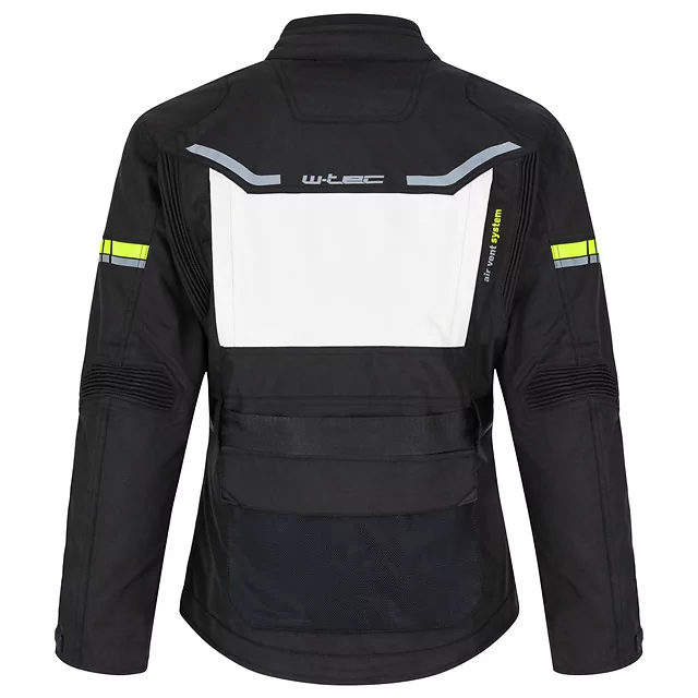 Damska kurtka motocyklowa W-TEC Warao Lady ∙ ochraniacze ce ∙ wentylacja airvent ∙ wypinana podpinka ∙ elementy odblaskowe - Czarny-fluo
