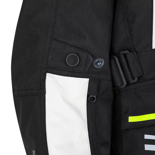 Damska kurtka motocyklowa W-TEC Warao Lady ∙ ochraniacze ce ∙ wentylacja airvent ∙ wypinana podpinka ∙ elementy odblaskowe - Czarny-fluo