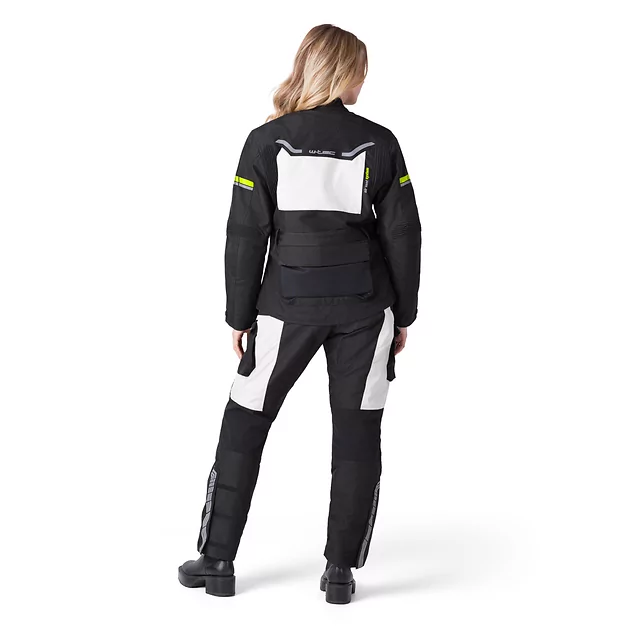 Damskie spodnie motocyklowe W-TEC Warao Lady ∙ ochraniacze ce ∙ membrana klimatyczna ∙ airvent ∙ wypinane ocieplenie - Czarny-fluo