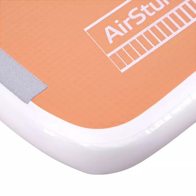 Ścieżka akrobatyczna Airtrack inSPORTline Airstunt 400x100x10 cm mocha mousse z pompką i torbą