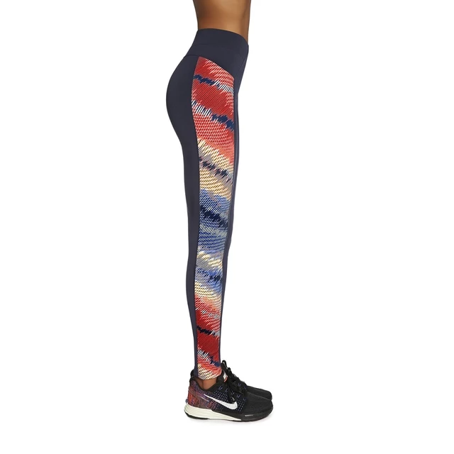 Damskie sportowe legginsy BAS BLACK Rainbow - Ciemny niebieski