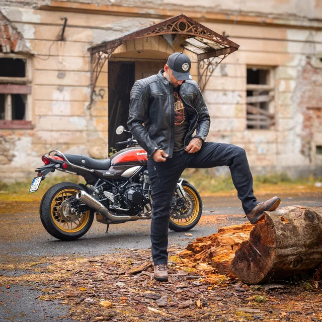 Skórzana kurtka motocyklowa W-TEC Mungelli EVO ∙ wyjmowane ochraniacze CE poziomu 2 ∙ odpinana ocieplana wkładka ∙ styl vintage