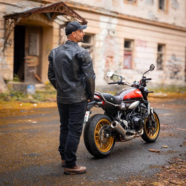 Męskie skórzane buty motocyklowe W-TEC Colton