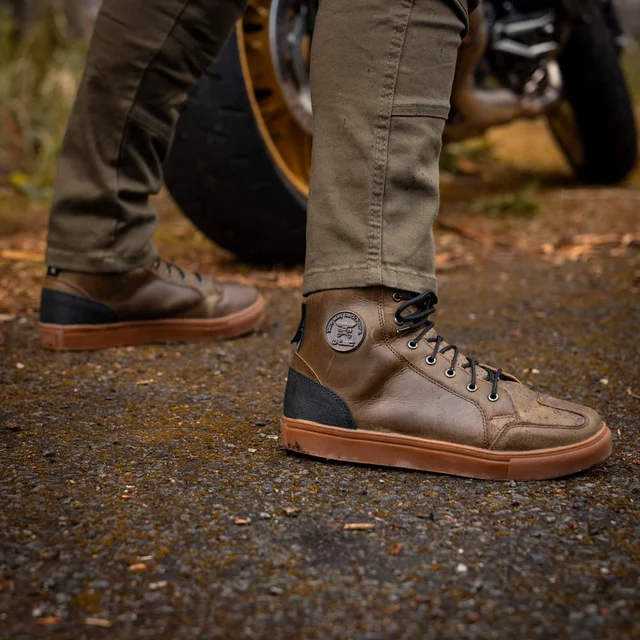 Męskie skórzane buty motocyklowe W-TEC Fred