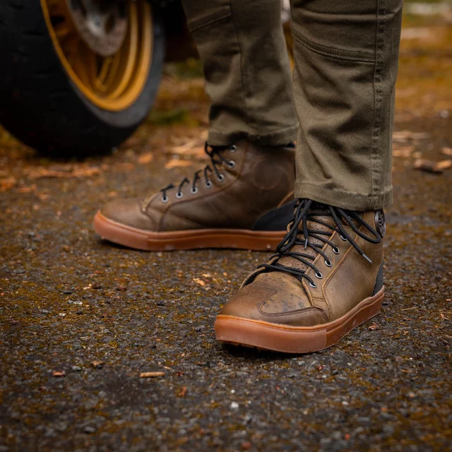 Męskie skórzane buty motocyklowe W-TEC Fred