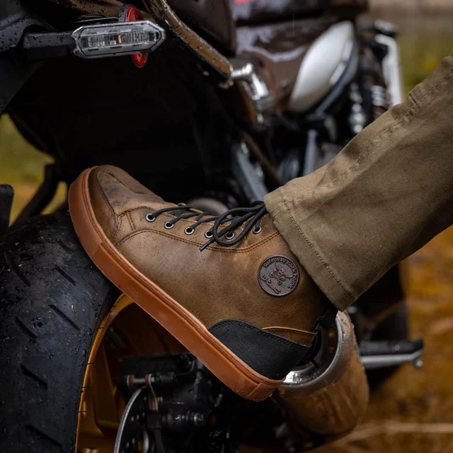 Męskie skórzane buty motocyklowe W-TEC Fred