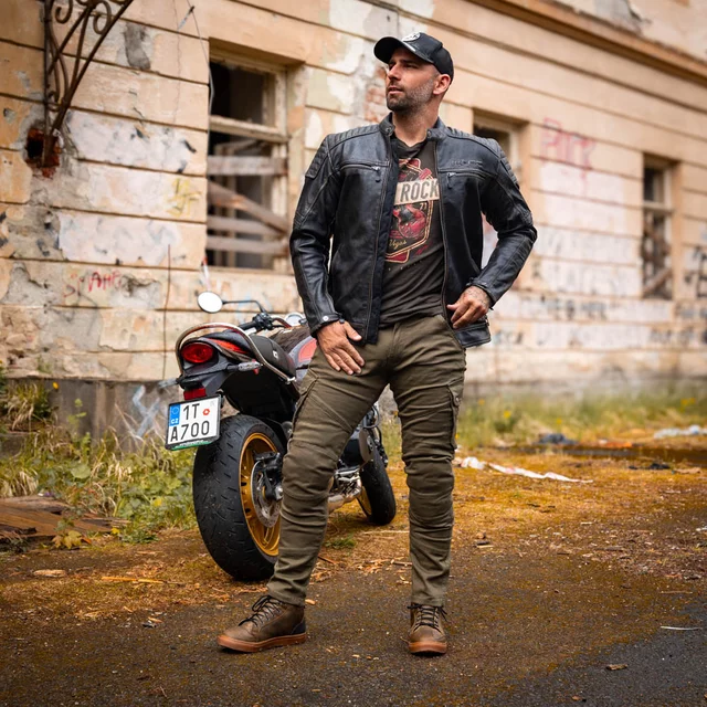 Męskie skórzane buty motocyklowe W-TEC Fred