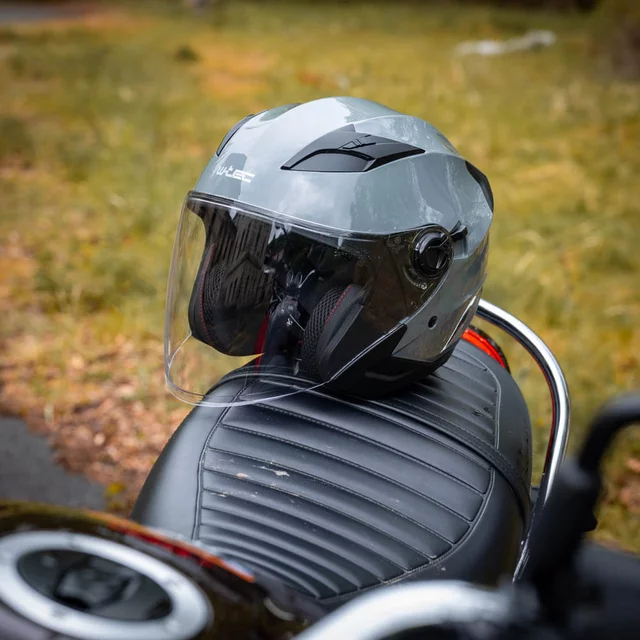 Kask motocyklowy otwarty W-TEC Barcela Nardo ∙ homologacja ∙ wizjer anti-scratch ∙ blenda przeciwsłoneczna ∙ wyjmowana wyściółka
