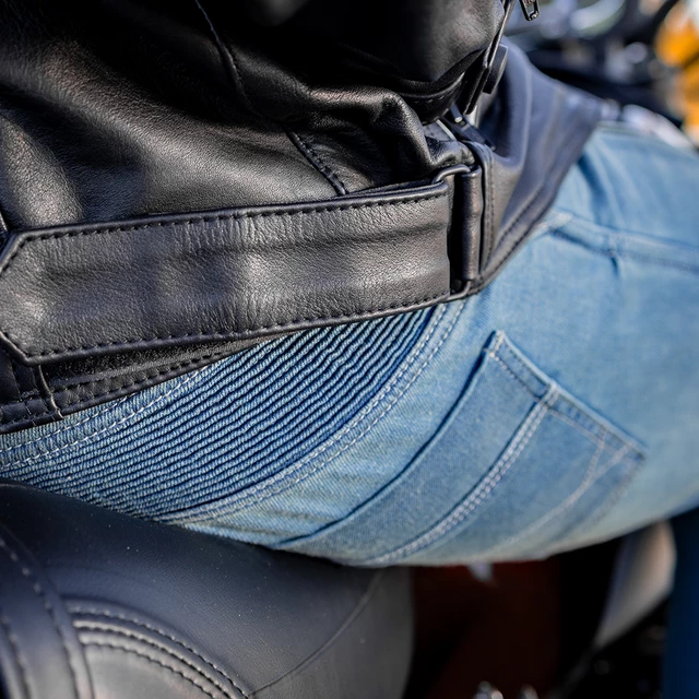 Skórzana kurtka motocyklowa W-TEC Helsin - Czarno-biały