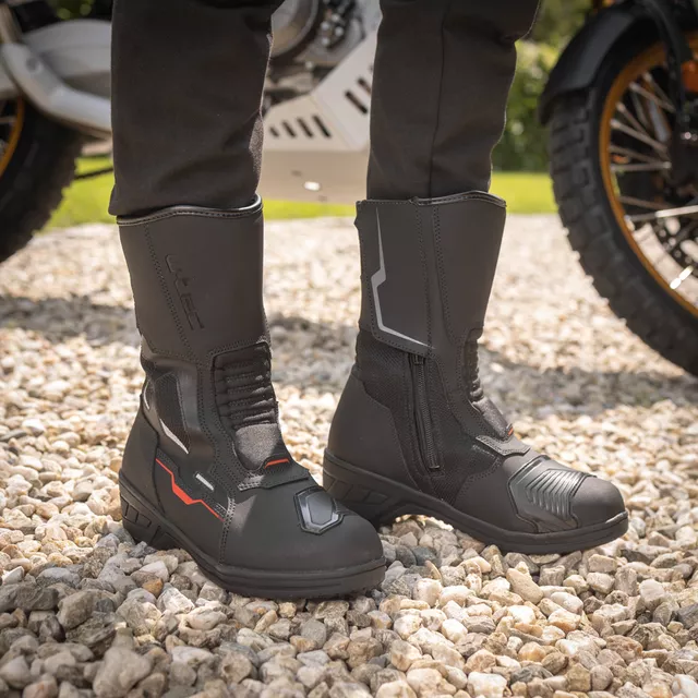 Damskie buty motocyklowe W-TEC Moanna - Czarno-czerwony