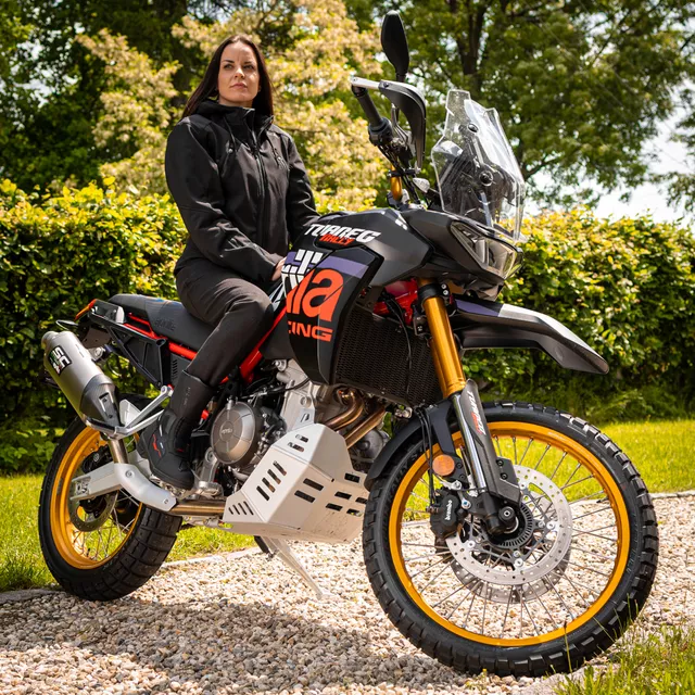 Damskie buty motocyklowe W-TEC Moanna - Czarno-czerwony