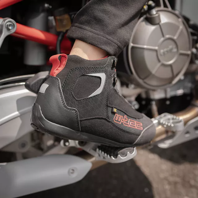 Damskie buty motocyklowe W-TEC Dinvara - Czarno-czerwony