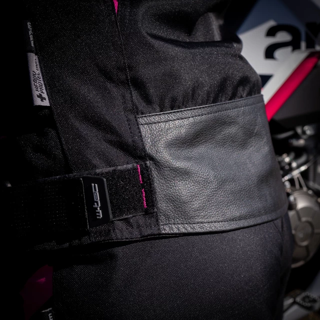 Damska kurtka motocyklowa W-TEC Durmana - Czarno-różowy