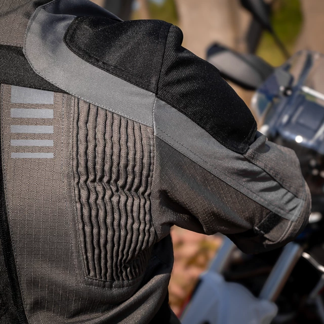 Turystyczna kurtka motocyklowa W-TEC Smackton - Szary pomarańczowy