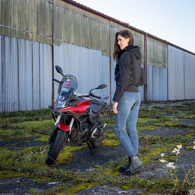 Damskie jeansy motocyklowe W-TEC Dynetis Lady - Niebieski
