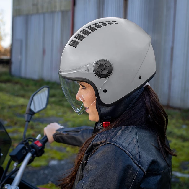 Kask motocyklowy otwarty W-TEC Baraldo - Matowy szary