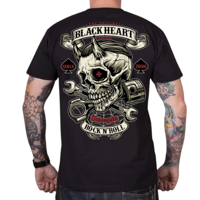 T-shirt koszulka męska BLACK HEART Liberty - Czarny
