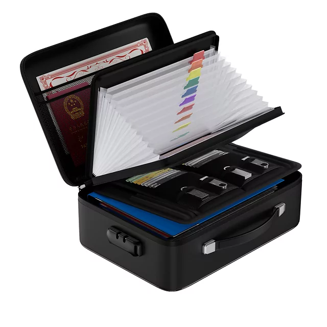 Usztywniana walizka ochronna z organizerem inSPORTline Dorcuba 37x27,5x13,5 cm ∙ na laptop ∙ wbudowany zamek ∙ wodoodporna ∙ ognioodporna