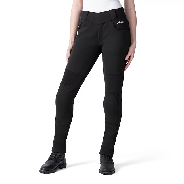 Legginsy motocyklowe damskie W-TEC Lukrecia Base ∙ dopasowany krój ∙ ochraniacze kolan CE poziom 2 ∙ wysoka talia ∙ elastyczne panele ∙ 4 kieszenie