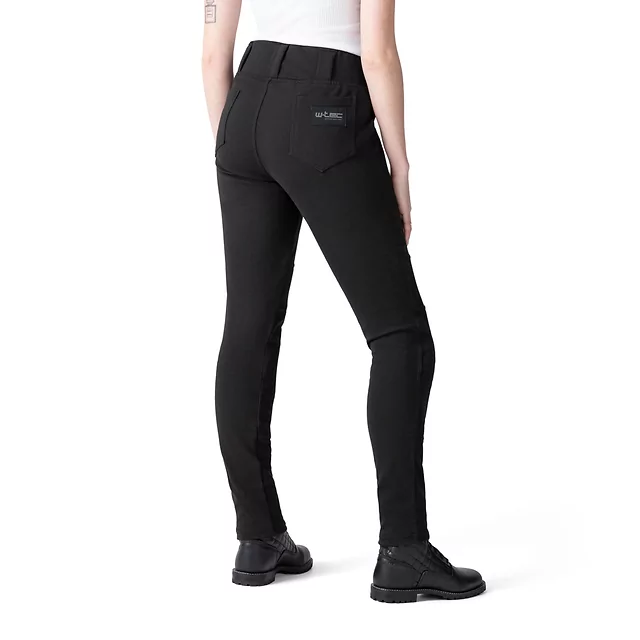 Legginsy motocyklowe damskie W-TEC Lukrecia Base ∙ dopasowany krój ∙ ochraniacze kolan CE poziom 2 ∙ wysoka talia ∙ elastyczne panele ∙ 4 kieszenie