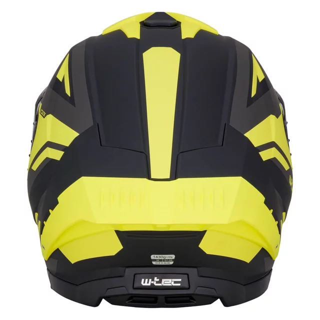 Kask motocyklowy W-TEC Voltik Graphic ∙ blenda przeciwsłoneczna ∙ wentylacja ∙ wyjmowana wyściółka ∙ homologacja ECE 22.06 - Czerwony