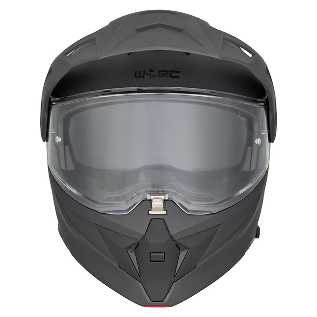 Kask motocyklowy 3w1 W-TEC Neovu ∙ blenda przeciwsłoneczna ∙ daszek demontowalny ∙ wentylacja - Szary