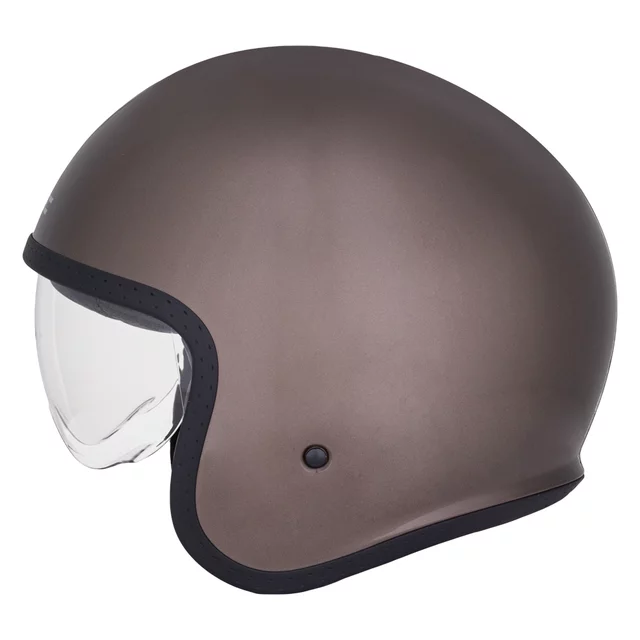 Kask motocyklowy W-TEC Valkorne Marron ∙ homologacja ECE 22.06 ∙ wyjmowana wyściółka ∙ szybkozłączka ∙ do okularów - mocna kawa
