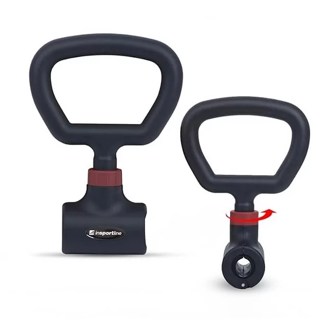 Uniwersalny uchwyt do hantli inSPORTline DumHold ∙ zamiana w kettlebell ∙ nośność 40 kg ∙ obrotowy 90° ∙ piankowe wkładki
