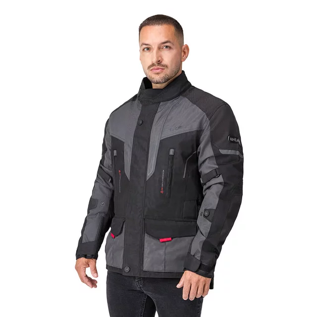 Męska kurtka motocyklowa W-TEC Xeniaq ∙ ochraniacze CE ∙ membrana wodoodporna ∙ podpinka termo ∙ AirVent