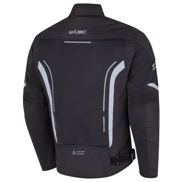 Letnia męska kurtka motocyklowa W-TEC Mirelio ∙ wentylacja AirVent ∙ ochraniacze CE ∙ membrana wodoodporna - Czarny-fluo