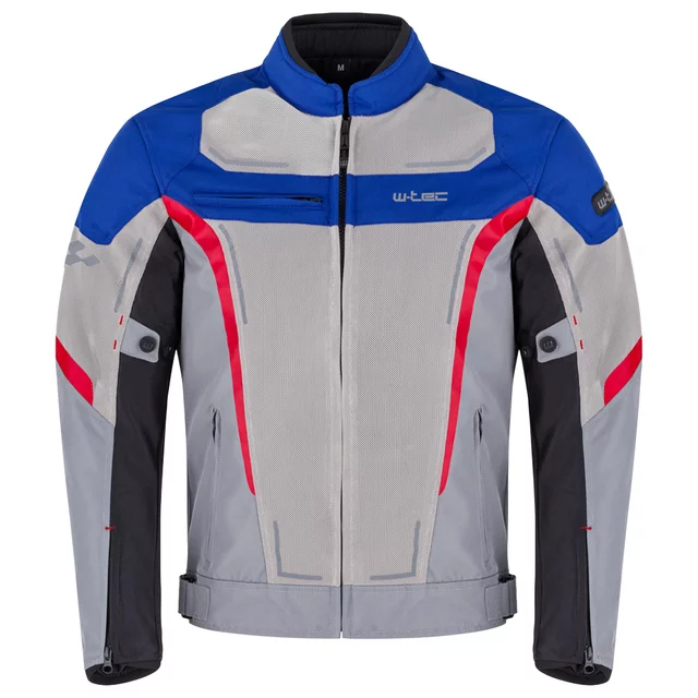Letnia męska kurtka motocyklowa W-TEC Mirelio ∙ wentylacja AirVent ∙ ochraniacze CE ∙ membrana wodoodporna - Czarny-fluo