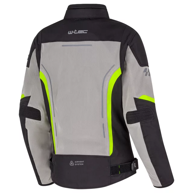 Letnia damska kurtka motocyklowa W-TEC Mirelia ∙ system AirVent ∙ protektory CE ∙ odpinana membrana ∙ elementy odblaskowe Visionight - czarno-szary-fluo