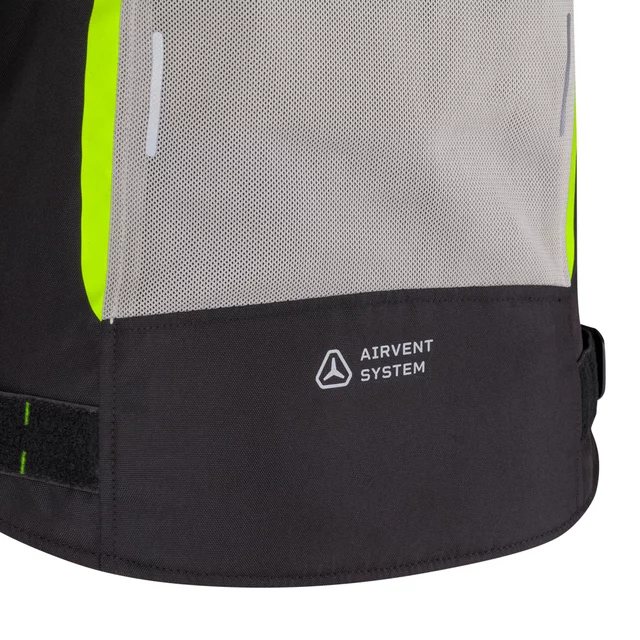 Letnia damska kurtka motocyklowa W-TEC Mirelia ∙ system AirVent ∙ protektory CE ∙ odpinana membrana ∙ elementy odblaskowe Visionight - czarno-szary-fluo