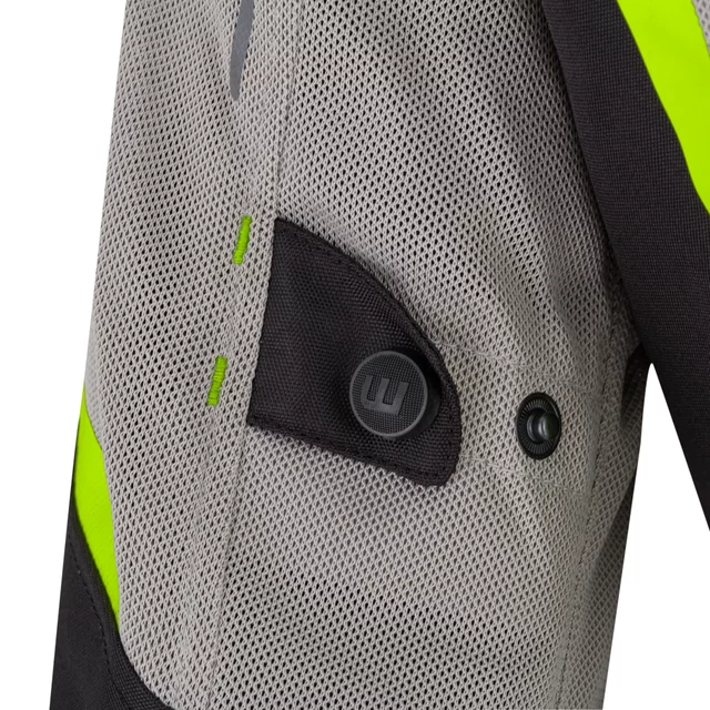 Letnia damska kurtka motocyklowa W-TEC Mirelia ∙ system AirVent ∙ protektory CE ∙ odpinana membrana ∙ elementy odblaskowe Visionight - czarno-szary-fluo