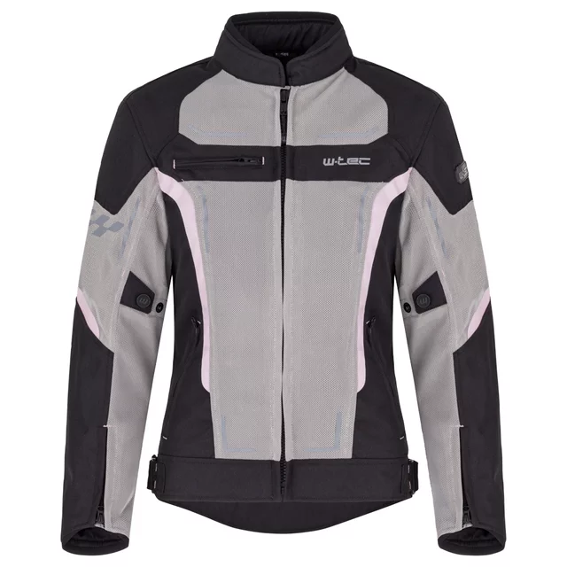 Letnia damska kurtka motocyklowa W-TEC Mirelia ∙ system AirVent ∙ protektory CE ∙ odpinana membrana ∙ elementy odblaskowe Visionight - Czarno-szary