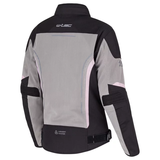 Letnia damska kurtka motocyklowa W-TEC Mirelia ∙ system AirVent ∙ protektory CE ∙ odpinana membrana ∙ elementy odblaskowe Visionight - Czarno-szary