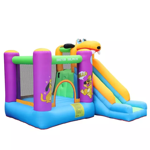 Dmuchany zamek zjeżdżalnia dla dzieci Doctor Dolphin Puppy Slide 72007