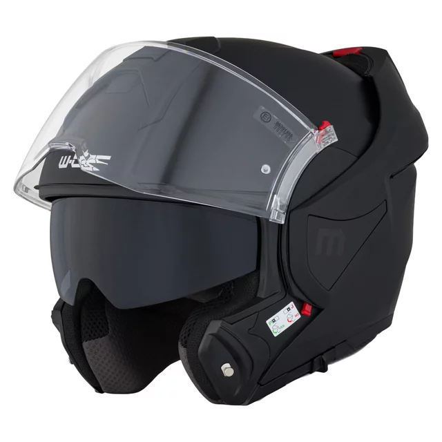 Kask motocyklowy szczękowy W-TEC Sabron P/J ∙ blenda przeciwsłoneczna ∙ system wentylacji ∙ wyjmowana wyściółka